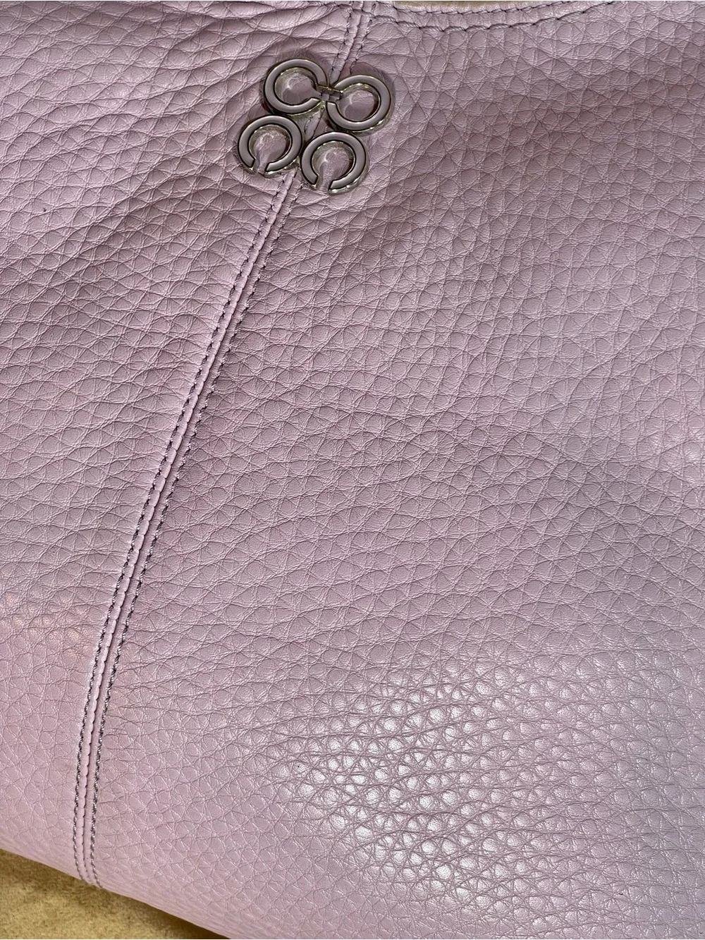 Coach Lavender Pebbled Leather Hobo Bag
